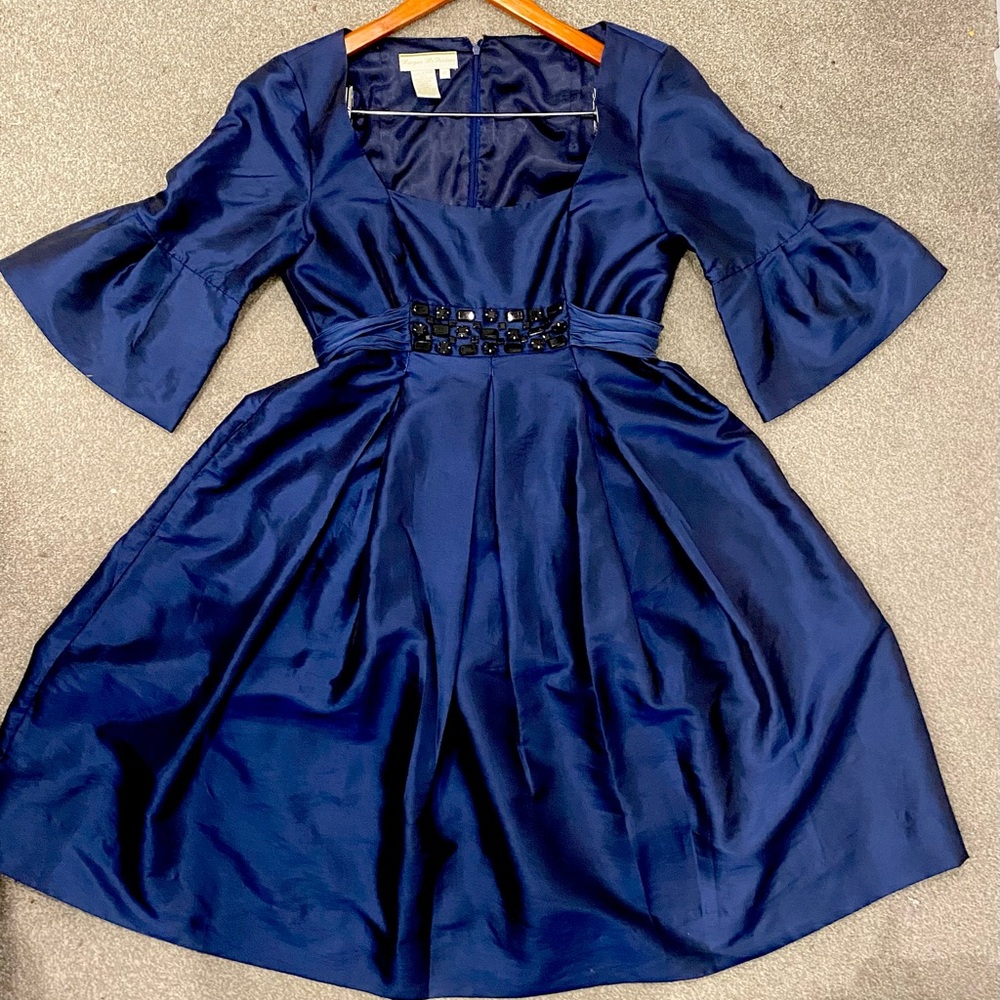 Morgan MC Fleeters Navy Blue Formal Dress